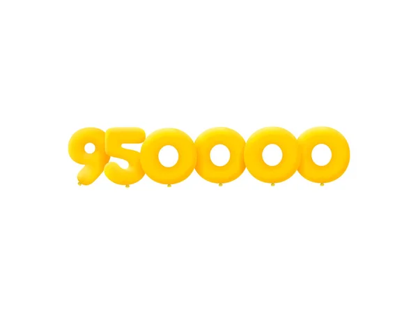 950000 3Dスタイルのサイン ベクトルイラスト — ストックベクタ
