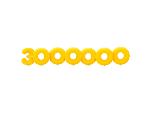 3000000 3Dスタイルのサイン ベクトルイラスト — ストックベクタ