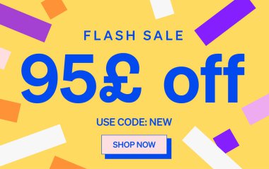 Flaş indirimli afiş ve tabela, vektör çizimi