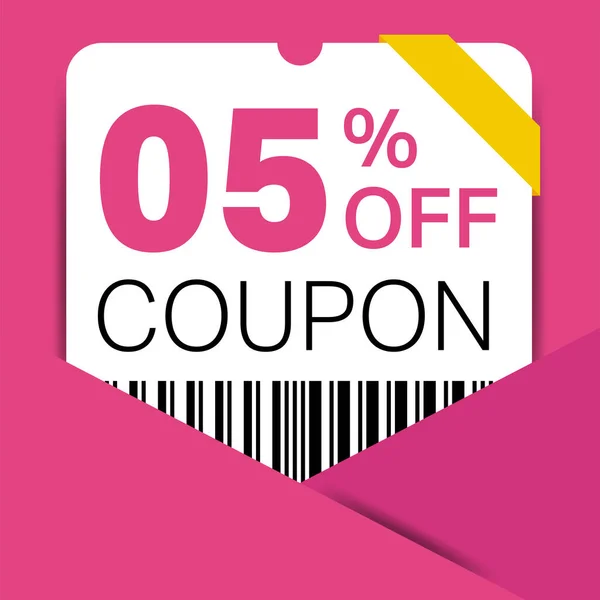 Promo Coupon Vente Pour Site Web Annonces Internet Cadeau Sur — Image vectorielle