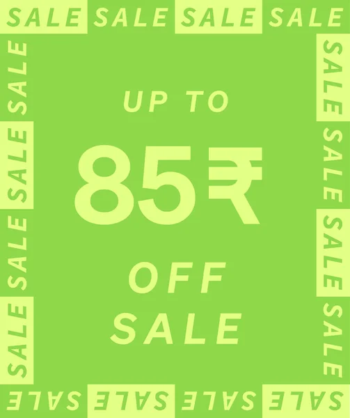 Sale Rupee Label Design Super Discount Offer Price Sign Special — Stock Vector