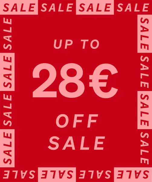 Verkauf Bis Euro Label Design Super Discount Angebot Preisschild Sonderangebotssymbol — Stockvektor