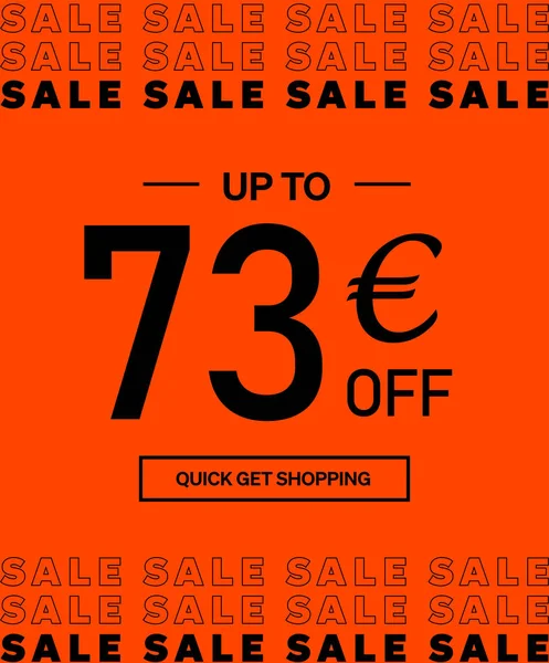 Verkauf Bis Euro Rabatt Shopping Day Poster Oder Banner Mit — Stockvektor