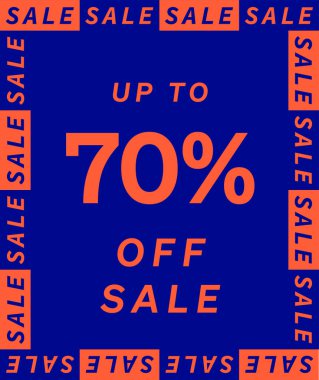 Etiket tasarımında% 70 'e kadar indirim var. Süper İndirim fiyat tabelası. Özel teklif sembolü. İndirim rozeti mağaza ve satış afişleri için mükemmel tasarımı şekillendirir.