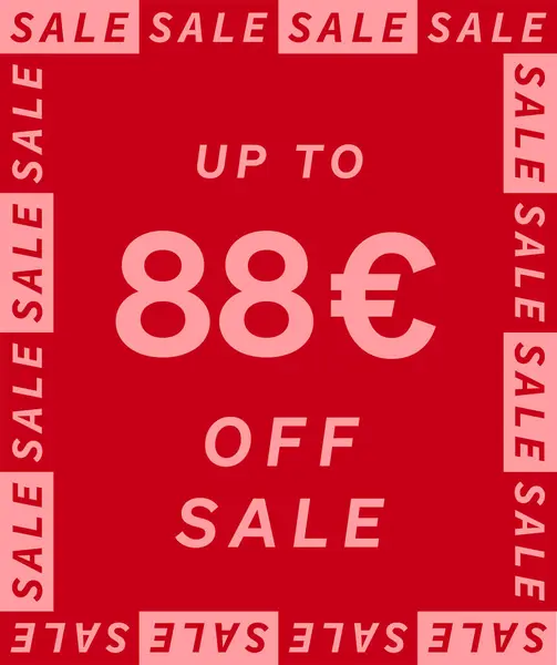 Verkauf Bis Euro Label Design Super Discount Angebot Preisschild Sonderangebotssymbol — Stockvektor
