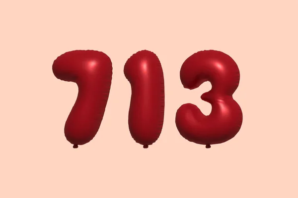 713 Куля Зроблена Реалістичного Рендеринга Металевої Повітряної Кулі Повітряні Кулі — стоковий вектор