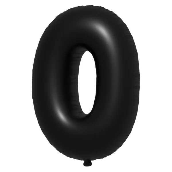 English Alphabet Number Balloons Text Inflatable Helium Balloon Black Balloon — Stock Photo, Image