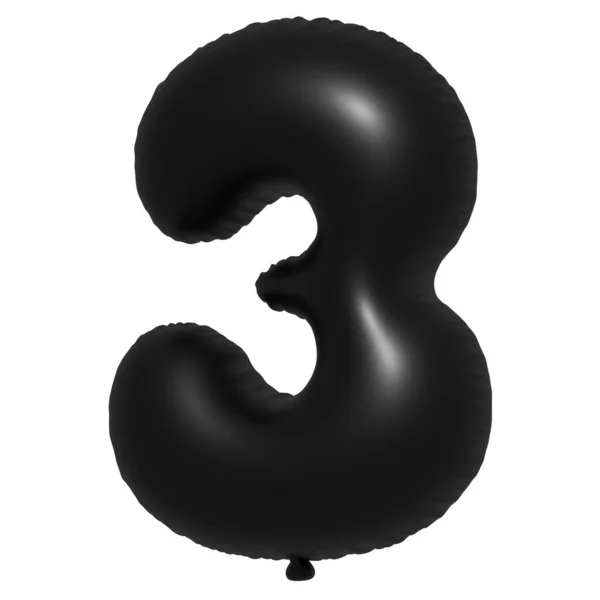 English Alphabet Number Balloons Text Inflatable Helium Balloon Black Balloon — Stock Photo, Image