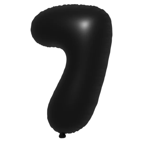 Engels Alfabet Number Ballonnen Tekst Opblaasbare Helium Ballon Black Ballon — Stockfoto