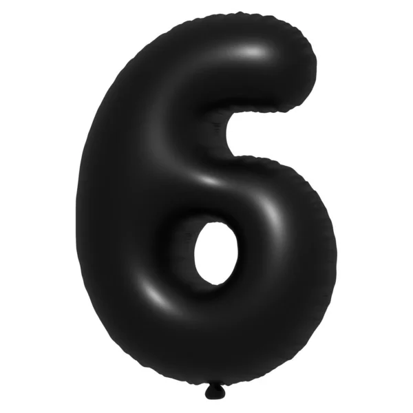 Angol Ábécé Szám Léggömbök Szöveg Felfújható Hélium Ballon Fekete Lufi — Stock Fotó