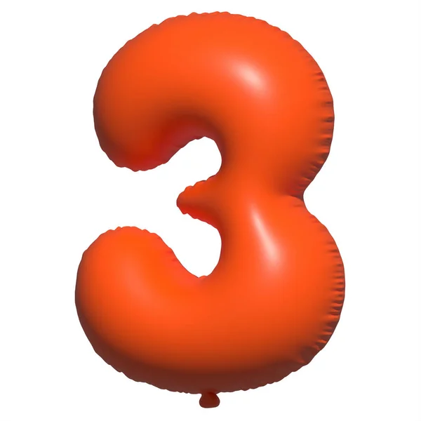 Inglês Alfabeto Número Balões Texto Balão Hélio Inflável Fontes Orange — Fotografia de Stock