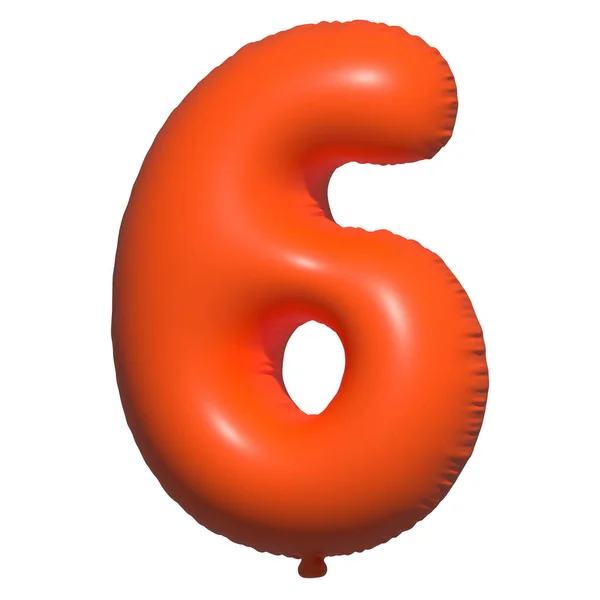 English Alphabet Number Balloons Text Inflatable Helium Balloon Orange Balloon — Stock Photo, Image