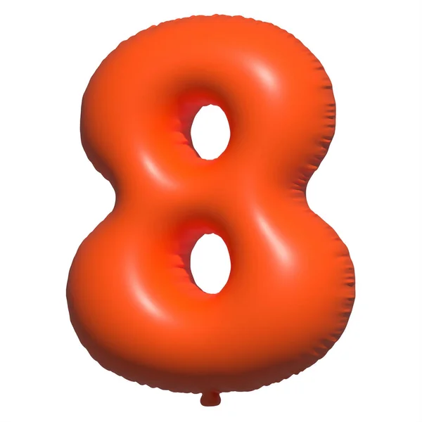 Angol Ábécé Szám Léggömbök Szöveg Felfújható Hélium Ballon Narancssárga Lufi — Stock Fotó