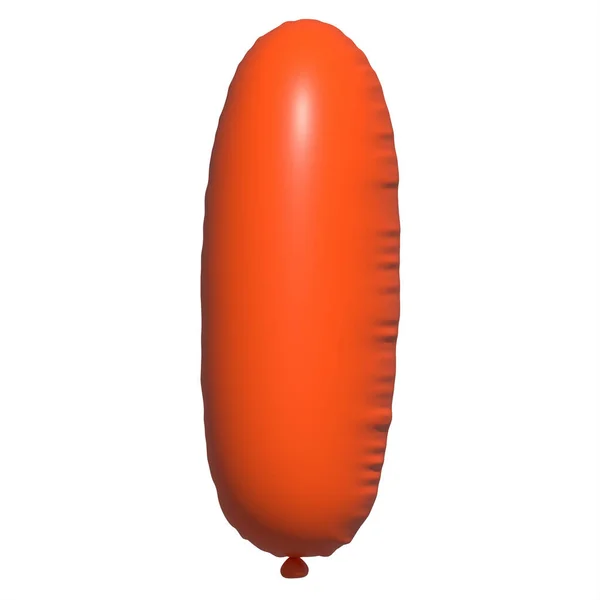 Englisches Alphabet Buchstaben Balloons Text Aufblasbarer Heliumballon Orangefarbene Luftballonschriften Sind — Stockfoto