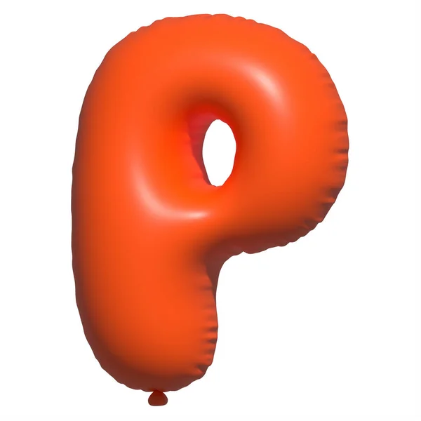 Ngilizce Alfabe Harfleri Balon Metni Şişme Helyum Balonu Boyutlu Turuncu — Stok fotoğraf