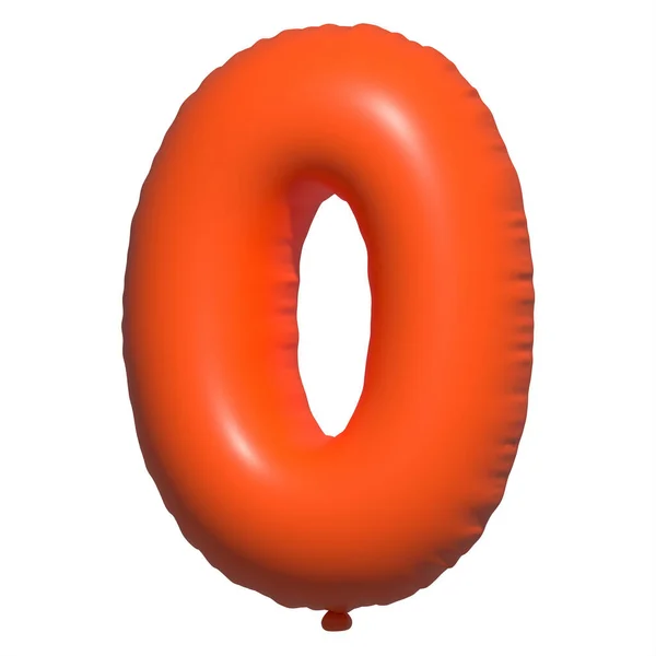 Engelska Alfabetet Bokstäver Ballonger Text Uppblåsbar Heliumballong Orange Ballong Typsnitt — Stockfoto