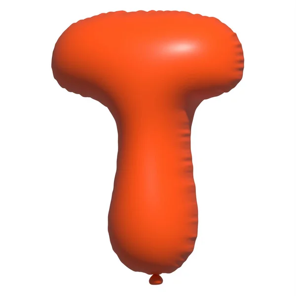 English Alphabet Letters Balloons Text Inflatable Helium Balloon Orange Balloon — Stock Photo, Image