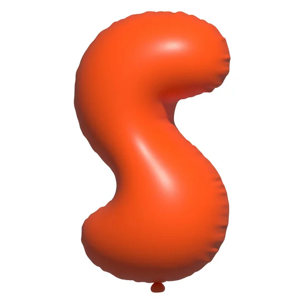 English Alphabet Letters Balloons Text Inflatable Helium Balloon Orange Balloon — Stock Photo, Image