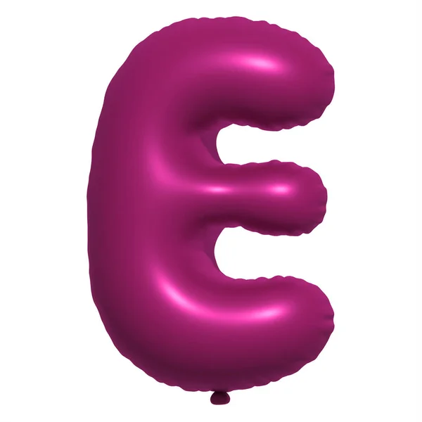 Alfabeto Inglese Letters Balloons Text Palloncino Gonfiabile Dell Elio Caratteri — Foto Stock
