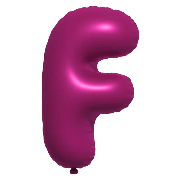 Engelska Bokstäver Bokstäver Ballonger Text Uppblåsbar Heliumballong Lila Ballong Typsnitt — Stockfoto