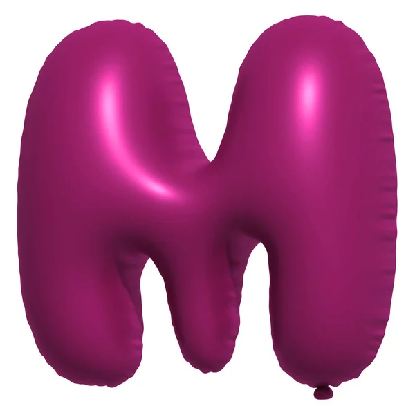 Englisches Alphabet Buchstaben Balloons Text Aufblasbarer Heliumballon Lila Luftballonschriften Sind — Stockfoto