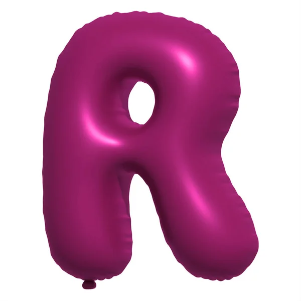 Russian Alphabet Letters Balloons Text Надувной Гелиевый Шарик Фиолетовый Шарик — стоковое фото