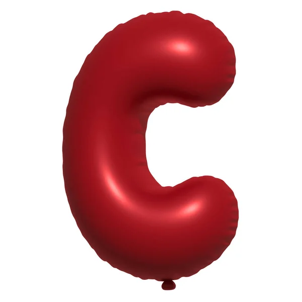 Englisches Alphabet Buchstaben Balloons Text Aufblasbarer Heliumballon Red Ballon Fonts — Stockfoto