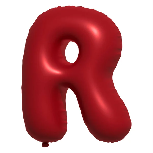 Englisches Alphabet Buchstaben Balloons Text Aufblasbarer Heliumballon Red Ballon Fonts — Stockfoto