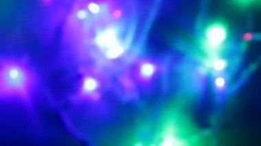 Noel çelengi Bokeh, parlak hareketlerin arka planı bulanık Bokeh