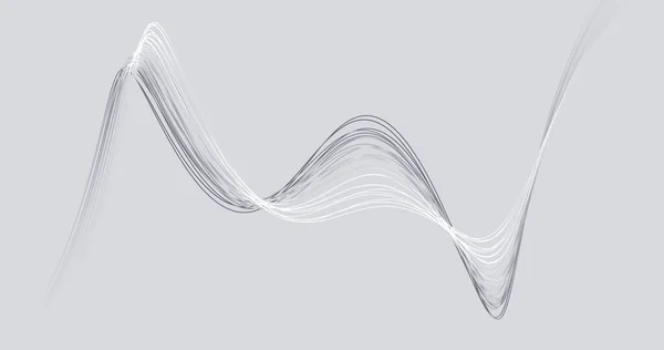 Abstract light gray background with dynamic 3d lines