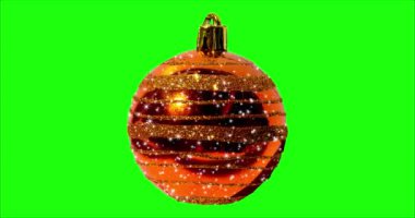 Turuncu bir topta parlayan yıldızlar. Noel balosu
