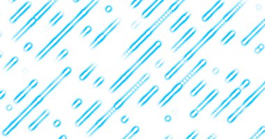 Dinamik üç boyutlu çizgileri olan soyut teknoloji beyaz arka plan. Geometrik arkaplan, boşluğu kopyala.