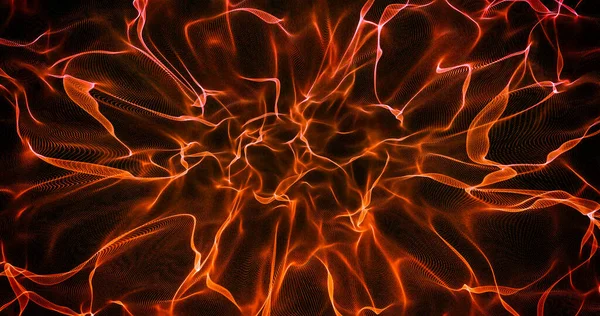 Красный Оранжевый Абстрактный Красочный Фон Гладкими Линиями Огня Мбаппе Открыток — стоковое фото