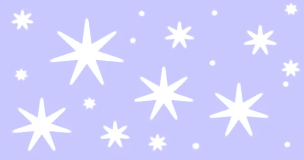 Mavi Noel, soyut arka plan, 3 boyutlu bokeh, kar, yıldız parçacıkları. Açık mor arkaplan. Poster ve kartpostal şablonu.