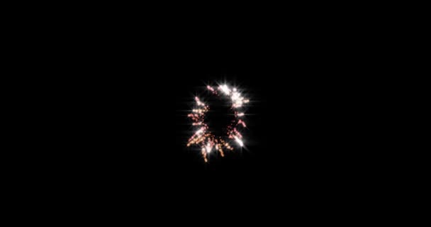 Кадры Цикла Взрыв Бомбы Эффект Дыма Черного Экрана Анимация Рендеринг — стоковое видео