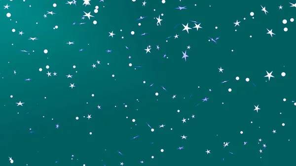 Blue Christmas Abstract Background Particles Bokeh Snow Stars Green Background — Stock Photo, Image