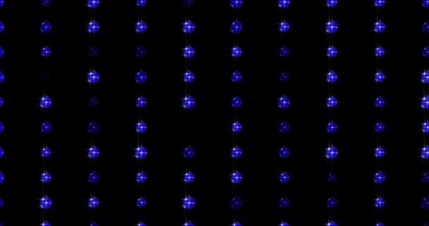 Molduras, ano novo azul com belas bolas de Natal, modo de mistura — Vídeo de Stock