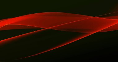 Dinamik üç boyutlu çizgileri olan soyut siyah arkaplan. Siyah arka planda kırmızı çizgiler. Geometrik arkaplan, boşluğu kopyala.