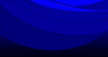 Döngülü görüntüler. Dinamik mavi 3d çizgileri olan soyut mavi arkaplan. Mavi çizgilerin 3 boyutlu animasyonu. Modern video arkaplanı, canlandırılmış, ekran koruyucu, kopyalama alanı