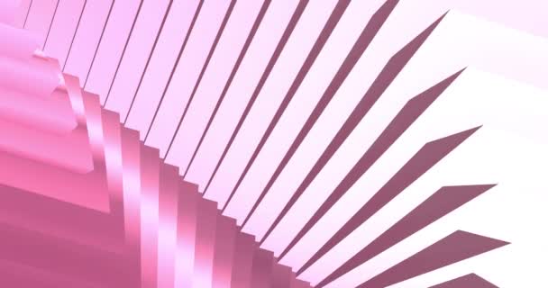 Schleife. Abstraktes rosa Hintergrund mit dynamischen Orchideenblütenfarbe 3D-Linien. 3D Animation von rosa Linien. Moderner Videohintergrund, animiert, Bildschirmschoner, Kopierraum — Stockvideo