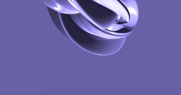 Lilac color of the year 2022 17-3938 Very Peri Abstract background looped. 3d lines. 3D animation of lilac lines. Modern video background, animated, screensaver, copy space — Stock Video