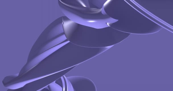 Cor lilás do ano 2022 17-3938 Muito Peri Fundo abstrato looped. linhas 3d. Animação 3D de linhas lilás. Fundo de vídeo moderno, animado, protetor de tela, espaço de cópia — Vídeo de Stock