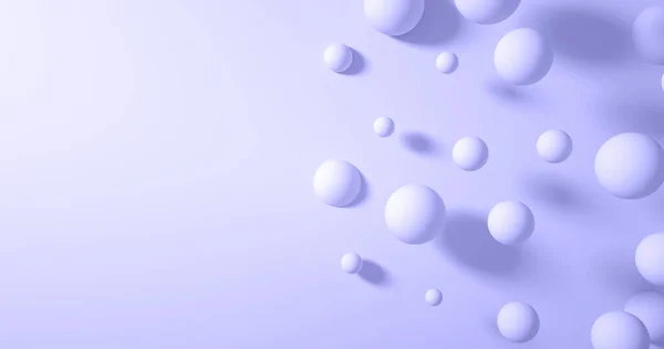 Abstract Lilac 3938 Very Peri Background Dynamic Spheres Lilac Balls — Stock Photo, Image