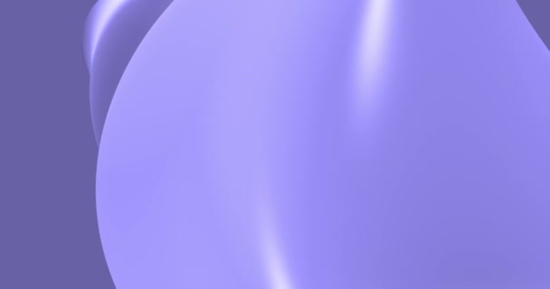 Color lila del año 2022 17-3938 Muy Peri Fondo abstracto en bucle. Líneas 3D. Animación 3D de líneas lila. Fondo de vídeo moderno, animado, salvapantallas, espacio para copiar — Vídeo de stock