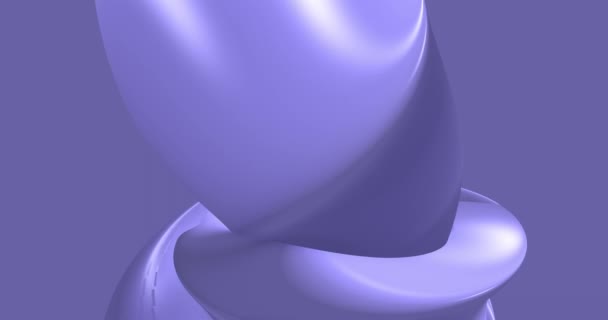 Lila Farbe des Jahres 2022 17-3938 Sehr peri Abstrakten Hintergrund geloopt. 3D-Linien. 3D Animation von lila Linien. Moderner Videohintergrund, animiert, Bildschirmschoner, Kopierraum — Stockvideo