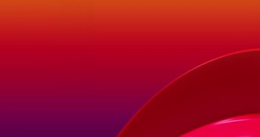 Soyut renkli, kırmızı neon, dinamik renkli 3D çizgileri olan eğimli bir arkaplan. döngülü 3D animasyon. Modern video arkaplanı, canlandırılmış, ekran koruyucu, kopyalama alanı 4K.
