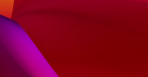 Abstrakt farverig, rød neon, gradient baggrund med dynamiske farverige 3d linjer. looped footage.3D animation. Moderne video baggrund, animeret, screensaver, kopiering plads 4K. – Stock-video