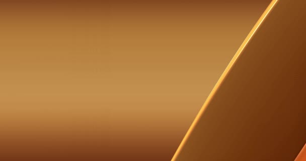Des images en boucle. Brun abstrait, brun chocolat, fond beige avec des lignes 3D marron dynamique. Animation 3D de lignes beiges. Fond vidéo moderne, animé, économiseur d'écran, espace de copie — Video