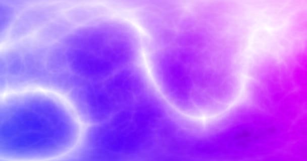 Purple, blue, lilac, pink abstract background from particles. Abstract White lines, circles, 3d blots. animation, motion background VJ, DJ. 4k. noise, soft focus, selective focus looped — Stockvideo
