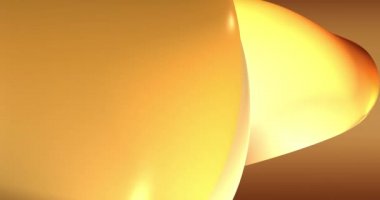 Döngülü görüntüler. Soyut kahverengi, çikolata kahverengisi, dinamik kahverengi 3D çizgileri olan bej arkaplan. Bej çizgilerin 3 boyutlu animasyonu. Modern video arkaplanı, canlandırılmış, ekran koruyucu, kopyalama alanı